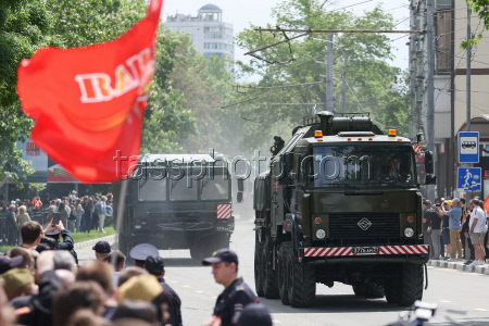 Victory Day parade in Novorossiysk, Russia