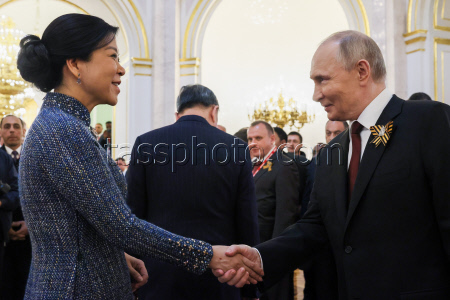 Moscow Kremlin reception for heads of foreign delegations