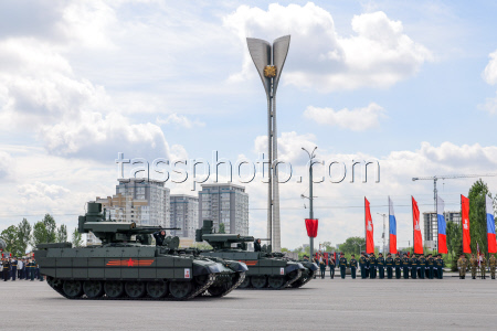 Victory Day parade in Rostov-on-Don, Russia