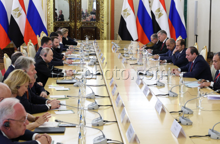 Presidents of Russia and Egypt meet in Moscow