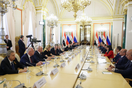 Presidents of Russia and Egypt meet in Moscow