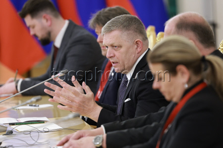 Russian President Putin and Slovak PM Fico meet in Moscow
