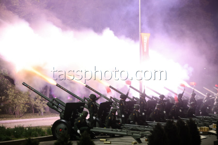 Victory Day firework display in Moscow