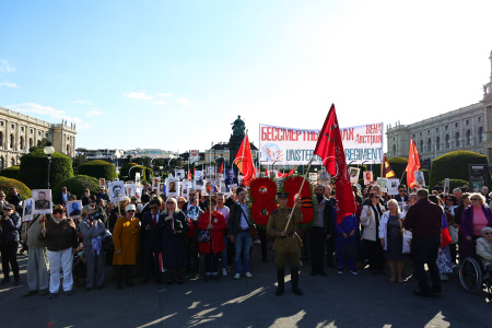 Immortal Regiment event in Vienna
