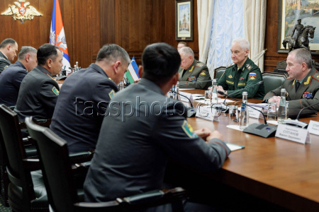 Встреча министра обороны РФ Белоусова и министра обороны Узбекистана Курбанова
