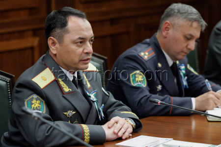 Встреча министра обороны РФ Белоусова и министра обороны Узбекистана Курбанова