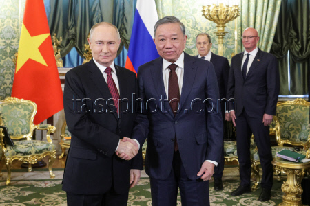 Russia's President Putin and Vietnamese Communist Party General Secretary To Lam meet in Moscow