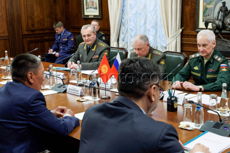 Встреча министра обороны РФ Белоусова и министра обороны Киргизии Бекболотова