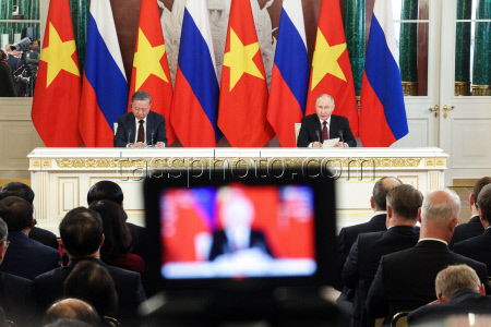 Russia's President Putin and Vietnamese Communist Party General Secretary To Lam meet in Moscow