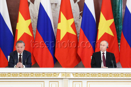Russia's President Putin and Vietnamese Communist Party General Secretary To Lam meet in Moscow