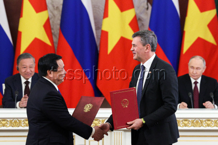 Russia's President Putin and Vietnamese Communist Party General Secretary To Lam meet in Moscow