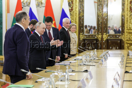 Встреча президента РФ Путина и президента Буркина-Фасо Траоре