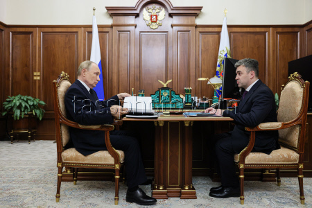 Russian President Putin meets with Ivanovo Region Governor Voskresensky