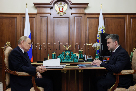 Встреча президента РФ Путина и губернатора Ивановской области Воскресенского