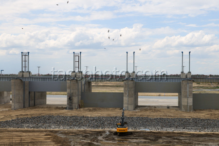 Bagayevsky hydrosystem under construction in Rostov-on-Don Region, Russia