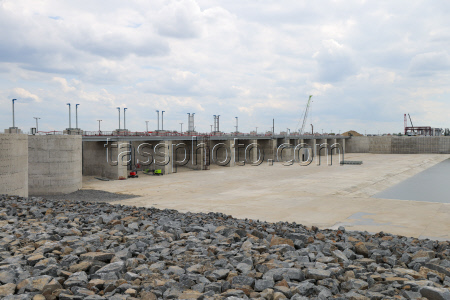Bagayevsky hydrosystem under construction in Rostov-on-Don Region, Russia