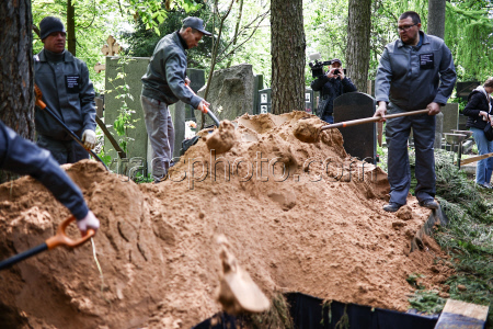 Farewell ceremony for actress Nina Grebeshkova in Moscow