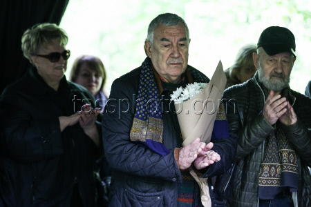 Farewell ceremony for actress Nina Grebeshkova in Moscow