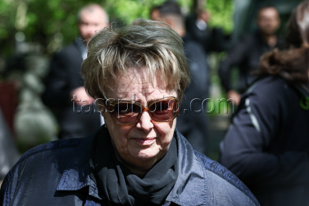Farewell ceremony for actress Nina Grebeshkova in Moscow