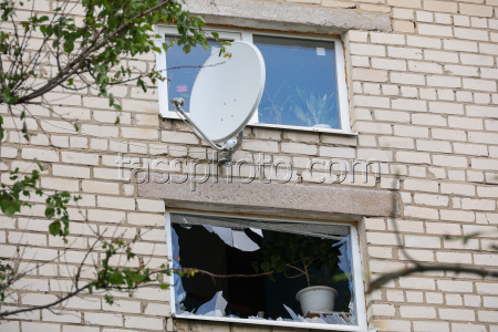 Последствия обстрела Токмака в Запорожской области