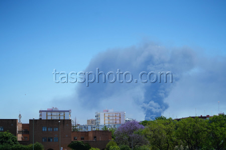 Fire in a factory in Alcala de Guadaira - Seville