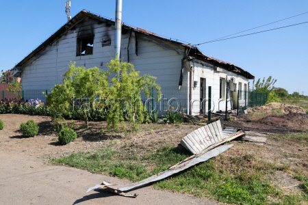 Damage from drone attack on Kherson Region
