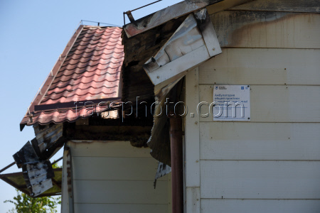 Damage from drone attack on Kherson Region