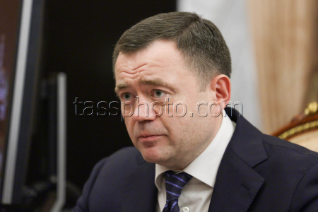 Встреча президента РФ Путина с председателем ПСБ Фрадковым