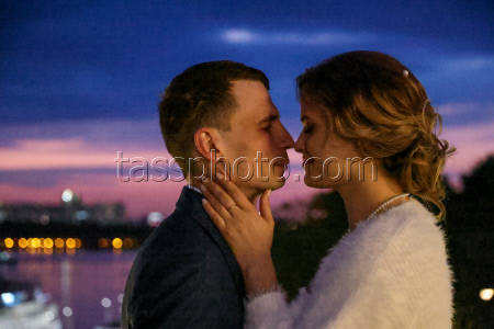 Wedding season starts at Moscow's North River Terminal