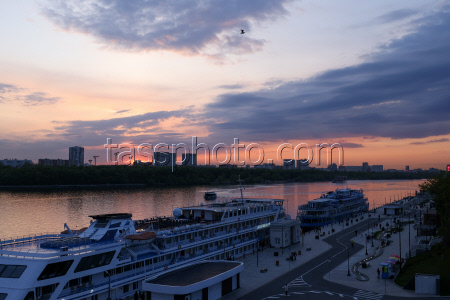 Wedding season starts at Moscow's North River Terminal