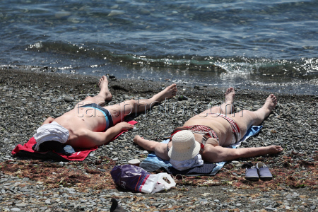 Beach vacation in Sochi, Russia