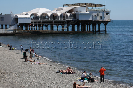 Beach vacation in Sochi, Russia