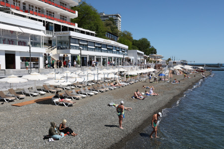 Beach vacation in Sochi, Russia