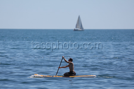 Beach vacation in Sochi, Russia