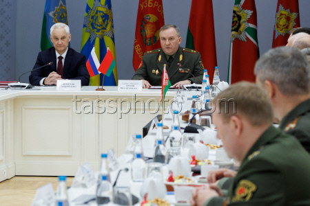 Переговоры министра обороны РФ Белоусова и министра обороны Белоруссии Хренина