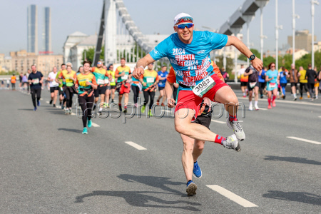 Relay race in central Moscow