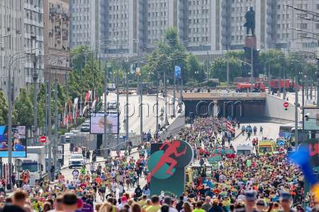 Легкоатлетическая эстафета по Садовому кольцу в Москве