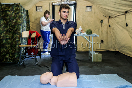 First aid training centre in Belgorod, Russia