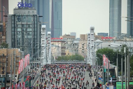 Spring bicycle festival in Moscow