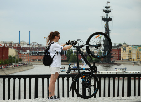 Spring bicycle festival in Moscow