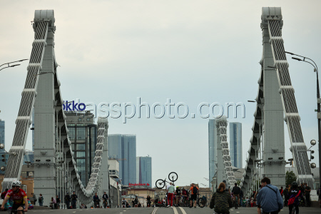 Spring bicycle festival in Moscow