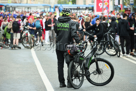 Spring bicycle festival in Moscow