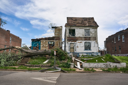 Aftermath of Damaging Storms in St. Louis, Missouri