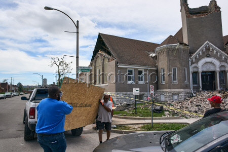 Aftermath of Damaging Storms in St. Louis, Missouri
