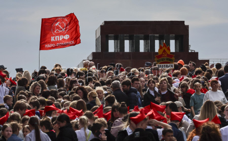 A joining ceremony for the Pioneer Organization at the Red Square in Moscow