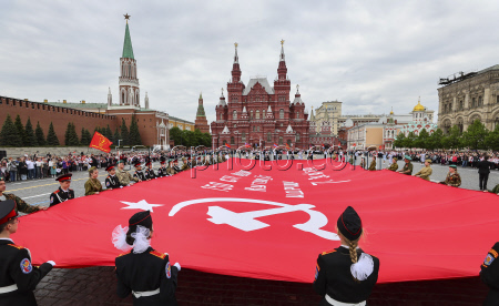 A joining ceremony for the Pioneer Organization at the Red Square in Moscow