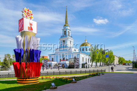 Освящение патриархом Кириллом Благовещенского собора в Воткинске