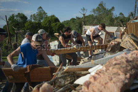 Aftermath of deadly tornado in Kentucky