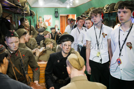 Victory Train mobile museum in Donetsk People's Republic