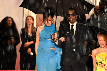 78eme Festival International Du Film De Cannes. Rihanna Et Asap Rocky A La Descente Des Marches Du Film De Spike Lee. MPP